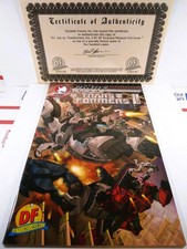 🔥🤖 GI JOE VS TRANSFORMERS II #1 DF PLATINUM FOIL VARIANT COA DYNAMIC FORCES VF picture