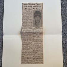 Danny Cater Arkansas Travelers 1963 Sporting News Baseball 4X13 Panel picture