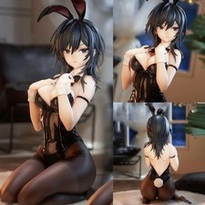 Black Bunny Girl Resin Statue Anime Style Desktop Figure Collectible picture
