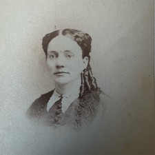 Antique Victorian CDV Photo Identification Woman PJulia Tuttle Lewis Chicago picture