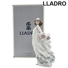 Lladro LLADRO Figurine Spring Shine 010.05898 Women's Flower Basket Dress White picture