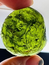TOP Moldavite Raw Moldavite Crystal from Czech Republic PICcertificate 90CT picture