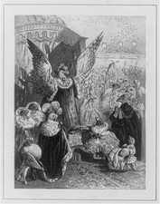 Photo:Aesop Fables Pigeons Dressed as Humans 1868 Line Engraving Stephens picture