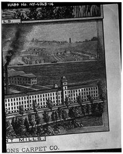 Photo:Port Chester New York 1900s Lyon Carpet Co Mill engraving picture