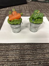 Vintage Carrot And Green Pepper Candles.  Never Used picture