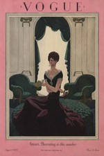 Elegant 1925 Vogue Cover Art Print - 12x18” - Premium Matte Paper 🗞️💎 picture