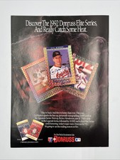 Magazine Print Ad Advertisement 1992 Donruss Baseball Cards Elite Cal Ripken Jr picture