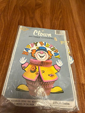 The Beistle Co. Clown Happy Birthday 3D Tissue Paper Table Centerpiece 11 in picture