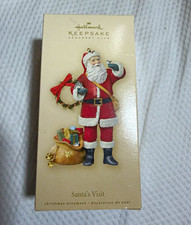Hallmark Keepsake Ornament Club Santa’s Visit Santa Claus Hanging Ornament 2007 picture