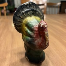 Antique Vintage Turkey Paper Mache Candy Container Made In USA picture