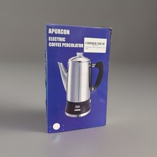 APOXCON Electric Coffee Percolator Stainless Steel Coffee Maker 12 Cup picture