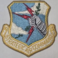USAF AIR FORCE STRATEGIC AIR COMMAND SAC PATCH 1970s COLOR OBSOLETE 3