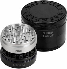 Large Manual Kitchen Spice & Seasoning Grinder, Dual Grind Plates for Fine  picture