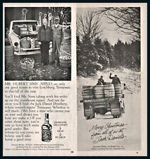 1978 and 1980 JACK DANIELS Whiskey 2 AD LOT Hubert Sims Apples & Christmas picture