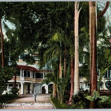 c1910s Honolulu, HI Royal Hawaiian Hotel Postcard Palms Territory Hawaii Litho picture