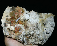 2.54lb Beautiful Natural feldspar & Quartz Crystal Cluster Mineral Specimen picture