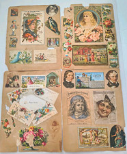 1886 Kansas Victorian Scrapbook 140 Years Old Trade Cards Abilene Genealogy picture