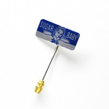 Vintage Sugar Baby Metal Stick Pin c1970s picture