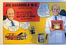 1976 Garage Art Advertisement Joe Garagiola Mopar Doctor picture