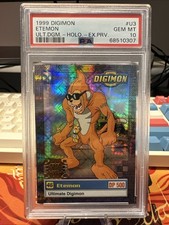 1999 Upper Deck Digimon Holo Exclusive Preview #U3 Etemon PSA 10 POP 4 picture
