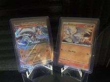 Pokémon TCG Reshiram EX 030/159 Journey Together Stamped Promo & 022/142 picture