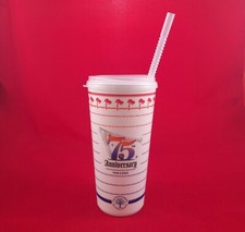 IN N OUT BURGER Limited Edition 75th Anniversary 32oz Plastic Cup Straw and Lid picture