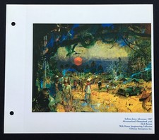 DISNEYLAND Concept Art Lithograph 50th VIP Indiana Jones Herb Ryman picture