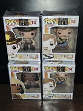 LOT 4 NIB FUNKO POP THE WALKING DEAD FIGURES Rick Grimes Michonne Daryl Dixon picture