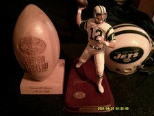 1997 Danbury Mint NY JETS Joe Namath 'Broadway Joe' Statue NEW in Box picture