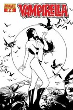 VAMPIRELLA #2 (2010) DF EXCLUSIVE PAUL RENAUD COLOR/B&W SET W/COA NM. picture