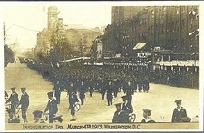 Woodrow Wilson Inauguration 1913 RPPC Washington DC Real Phot Postcard picture