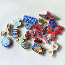 Lapel Pin Mixed Lot Vintage McDonalds 25 Years Service Masonic Avon Bayh 76 picture