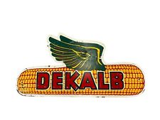 Original Vintage Dekalb Seed Corn Farm Flying Ear 31” Farm Sign RIGHT FACING picture