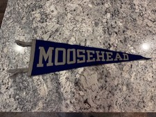 Vintage Moosehead Lake Maine Pennant Banner, The Felt Crafters Plaistow NH picture