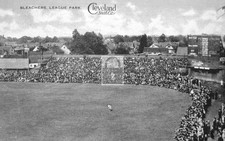 1917 Bleacher League Baseball Park Field Cleveland Ohio OH - Reprint picture