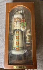 VTG Hallmark Keepsake Ornament Club 2005 Santa Nutcracker NEW in Wood Display picture
