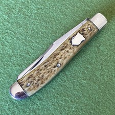 Old Vintage Camillus High Carbon Steel Trapper Jack Pocket Knife picture