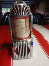 NICE RARE 1939-1959 SHYVERS MILTIPHONE TABLETOP JUKEBOX 10 CENT ART DECO W/KEYS picture