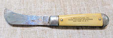 Vintage I Beck & Sons Folding Hawkbill Knife Advertising NY USA picture