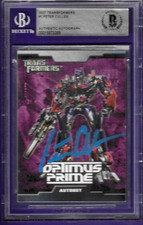 PETER CULLEN SIGNED OPTIMUS PRIME 2007 TOPPS TRANSFORMERS #1 BAS BGS AUTO picture