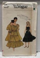 Vogue 8292 Size 6-8-10 Misses Dress And Shawl *PREOWNED* UNUSED  picture