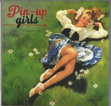 Pin-Up Girls  2027 16 Month Mini Calendar  Gil Elvgren Sealed Plastic Free picture