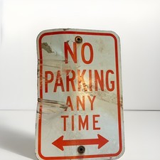 Vintage Actually Haunted Metal Street Sign 18 x 12 Haunted Accident Read picture