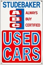 Studebaker Used Cars Vintage Style Sign ￼Garage Art picture