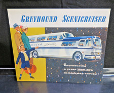 Vintage Greyhound Scenicruiser Bus Advertising Brochure 1950's picture