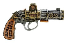 Steampunk Wild West Revolver Pistol Cosplay Costume Prop picture