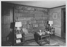 Saybrook Connecticut Katherine Prentiss Murphy Residence Library 1949 Interior picture