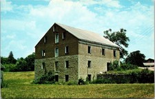 Georgetown Ohio Grist Mill Historic Landmark Front View Chrome Postcard picture