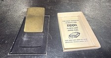 Vintage 1988 Zippo Solid Brass Lighter 1932-1988 Bradford PA Original Box picture