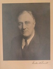 Franklin D. Roosevelt FDR President Auth Signed Autograph Portrait Pach Bros NY picture